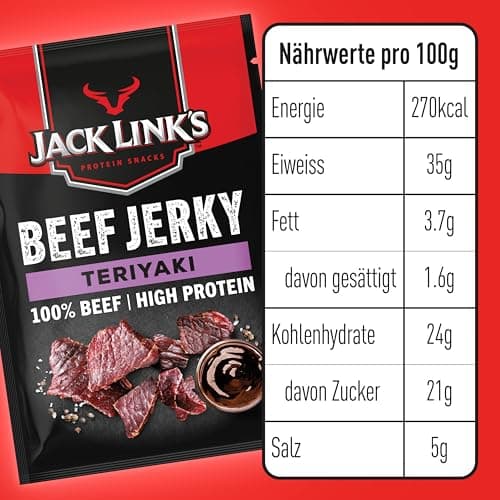 Jack Links Beef Jerky Pack de mélanges - Viande séchée riche en protéines - Snack pour sportifs - 12 x 25 g