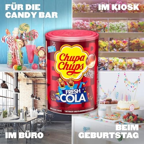 Chupa Chups Cola Sucettes pour l'été (100 x 12 g)  
Chupa Chups Cola Sucettes en promo (100 x 12 g)  
Chupa Chups Cola S