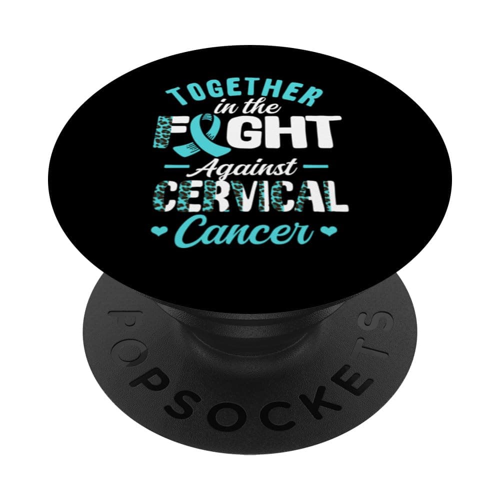 PopSockets PopGrip Adhésif SARCELLE ET BLANCHE pour Citation de lutte contre le cancer du col de l'utérus - Accessoire s