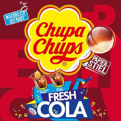 Chupa Chups Cola Sucettes pour l'été (100 x 12 g)  
Chupa Chups Cola Sucettes en promo (100 x 12 g)  
Chupa Chups Cola S