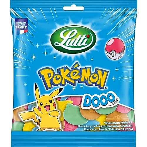 Lutti Pokémon Dooo 100 g Lot de 3 - Snacks pour enfants 100g 3-emballages