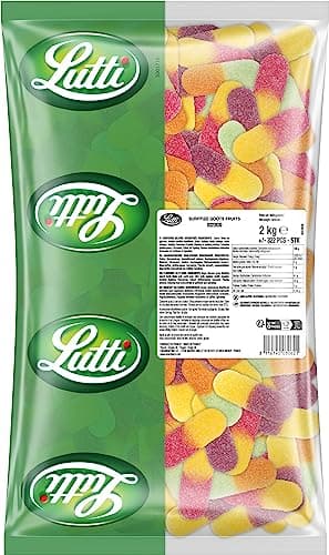 Lutti Surffizz Fruits 2kg - Fruits Naturels Bio, Idéal pour la Santé, En-cas Sains