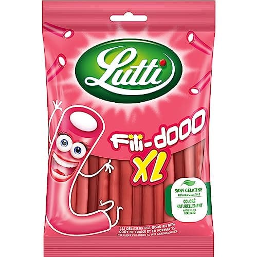 Lutti Fili-dooo Fraise XL 180g pour enfants en plein air fun et résistant