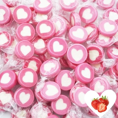 Bonbons mariage de cœur rose-blanc | 500g | 140 pièces dragées cœur | décoration de table mariage baptême anniversaire c