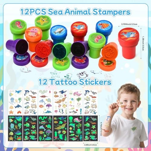 Cadeaux Marins 84PCS Pochettes Animaux pour Femmes et Hommes Anniversaire Fêtes