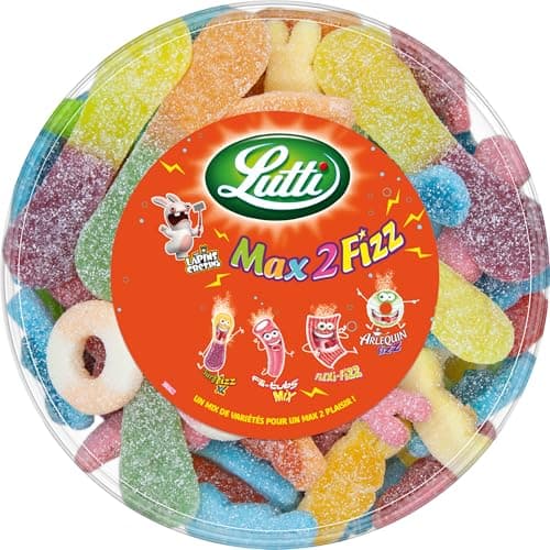 Lutti Max 2 Fizz Taille 500g pour Enfants en Pleine Forme
| Lutti Max 2 Fizz 500g Bonbon Digestif pour Adultes
| Lutti
