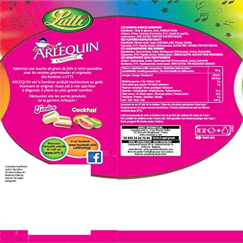 Lutti Arlequin Original 400g Pelletisserie Élégante pour Femmes en Voyage