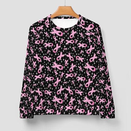 VOSERY Sweat-shirt Anti-Cancer Breast pour Homme, Pull Manches Longues Tendance Décontracté, Vêtements Éco-Conçu à Col R