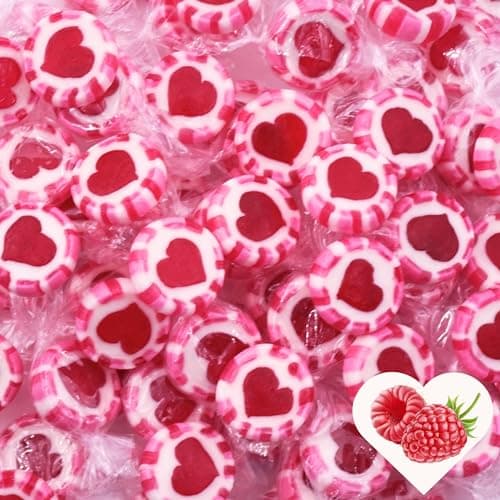 Bonbons Mariage Coeurs Rose-Rouge-Blanc 500g | Pièce par Paquet 140 | Décoration Table Mariage | Cadeaux D'Accueil Baptê