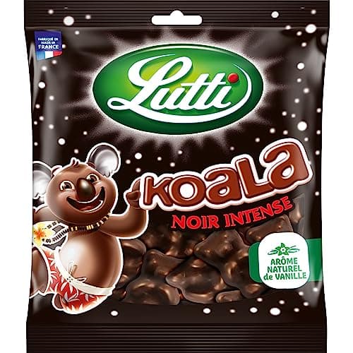 Lutti Koala Noir 185g - Jouet Doux et Sécurisé pour Enfants à Domicile