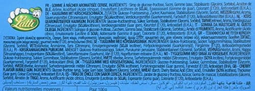LUTTI Présentoir 36 Tubble Gum Cherry pour Magasins de Vending Élevage de Sucre Multifonctionnel 1,260 kg