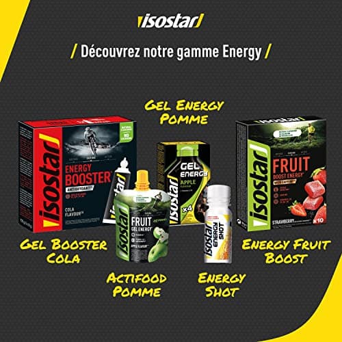 Isostar Actifood Exotic Fruits Gel Énergétique pour Athlètes - Apport en Énergie - 500g