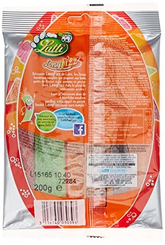 Lutti Surffizz Fruits 100g & Long Fizz 200g Jus Naturels Bio Faibles en Sucre Snack Sain pour Adultes & Enfants 7 Boîtes