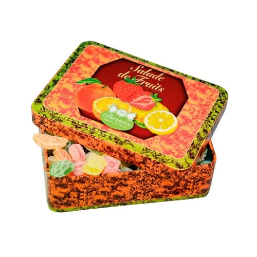 Barnier Bonbons au mélange de fruits pour enfants à la fraise et à l'orange - Bonbon Tutti Frutti 150 grammes | Fraises,