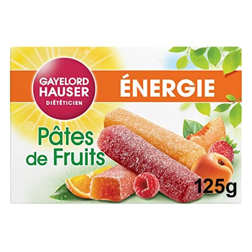Gayelord Hauser Pâtes de Fruits Cranberry 50% Fruits - Source de Vitamine C et Antioxydants - 5 Barres Individuelles — PÂTES DE FRUITS VITALITÉ 125G