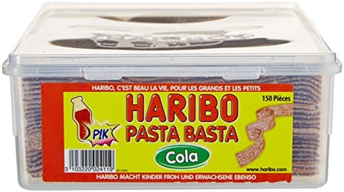 Haribo Bonbons Gélifiés Cola Pasta Basta x 150 Pièces 1,95 kg - Délithe Fluide Fraîcheur pour Enfants et Ados à Profiter