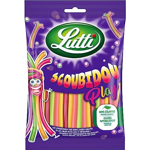 Lutti Scoubidou Play 180g - Élastique, Jeu Enfants, Matériel Écolier