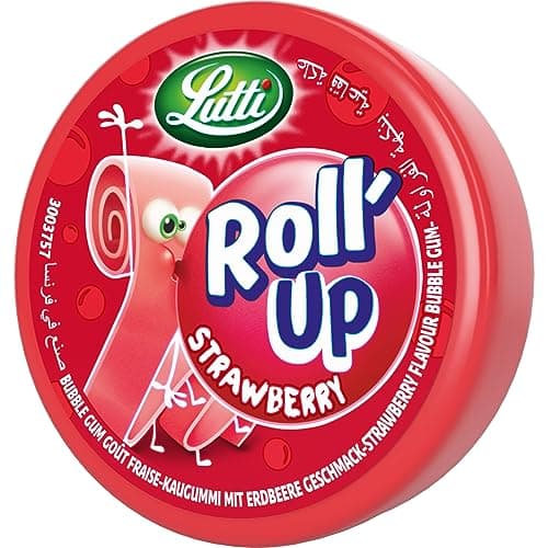 Fuites Lutti Roll'Up Fraises (Lot de 3) 29g Fraises Rouges Décongelées Faciles et Rapides