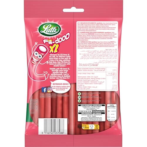 Lutti Fili-dooo Fraise XL 180g pour enfants en plein air fun et résistant