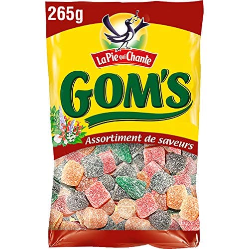 pie qui chante assortiment de saveurs gom's enfants pique-nique 265g trending flavors gummies enfants pic nic