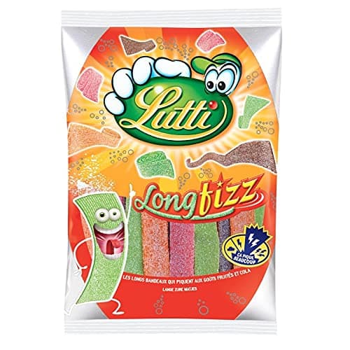 LUTTI Long Fizz 200G - Lot De 4 pour Ados en Matinée de Week-End