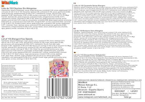 Mega Box 110 friandises remplies de pinata sans allergène - Parfait pour les enfants aux anniversaires et fêtes spéciale