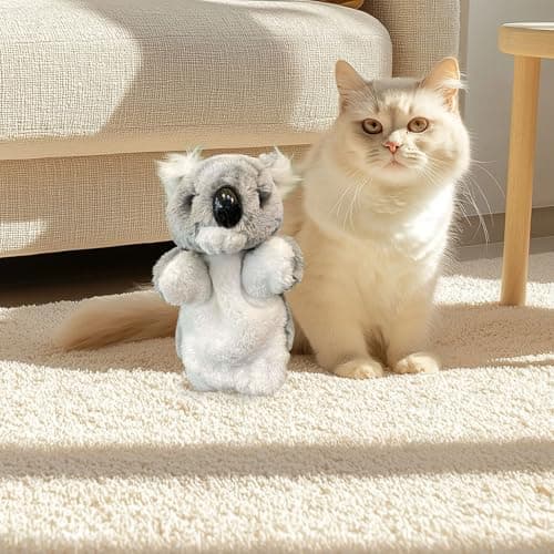 Puppet De La Main Koala Jouet Interactive Exercice Animaux Compagnie, Peluche Lutte Chat Moteur Engageant, Marionnette A