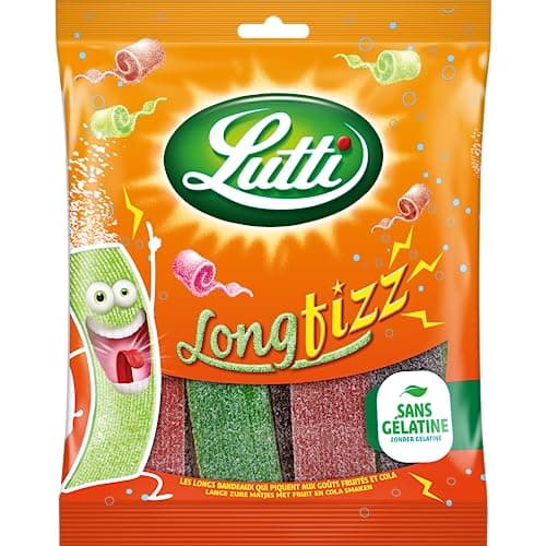 Lutti Long Fizz, Bain Énergisant pour Adultes en Réunion de Travail