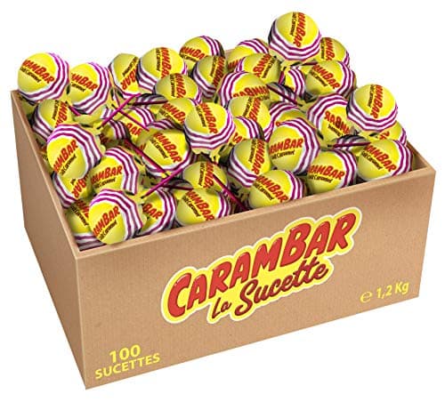 CARAMBAR Vrac Sucette Caramel pour Enfants Boisson Sucrée École