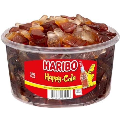 Haribo Happy Cola 1.2 kg boîte de bonbons sucrés 300 pièces