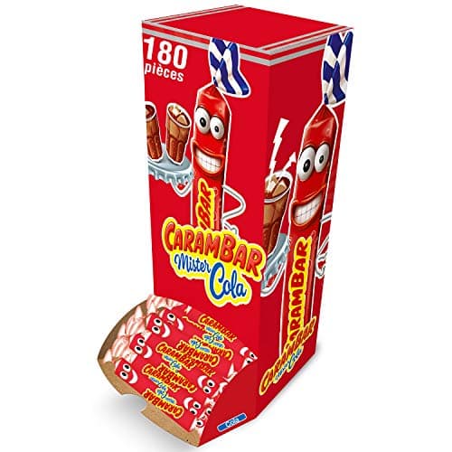 Carambar Bonbons Cola 180 Pièces Boîte - Mélange Sucré, Snacking Enfants, Idéal pour Festivals
