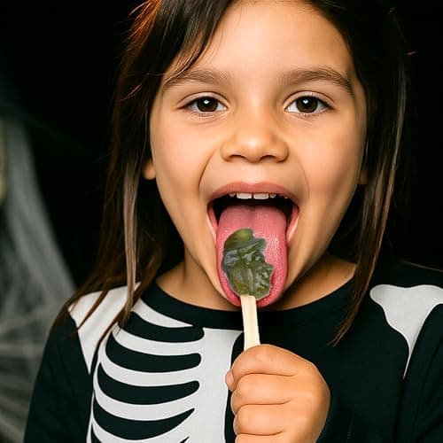 Becky’s Creepy Lollipops 90g – Sucettes d'Halloween effrayantes pour enfants – Bonbons individuellement emballés, à part