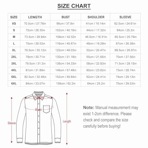Chemises boutonnées à manches longues pour homme – Chemise décontractée en V avec poche pour la lutte contre le cancer d