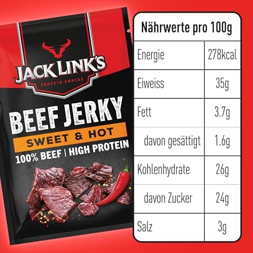 Jack Links Beef Jerky Pack de mélanges - Viande séchée riche en protéines - Snack pour sportifs - 12 x 25 g