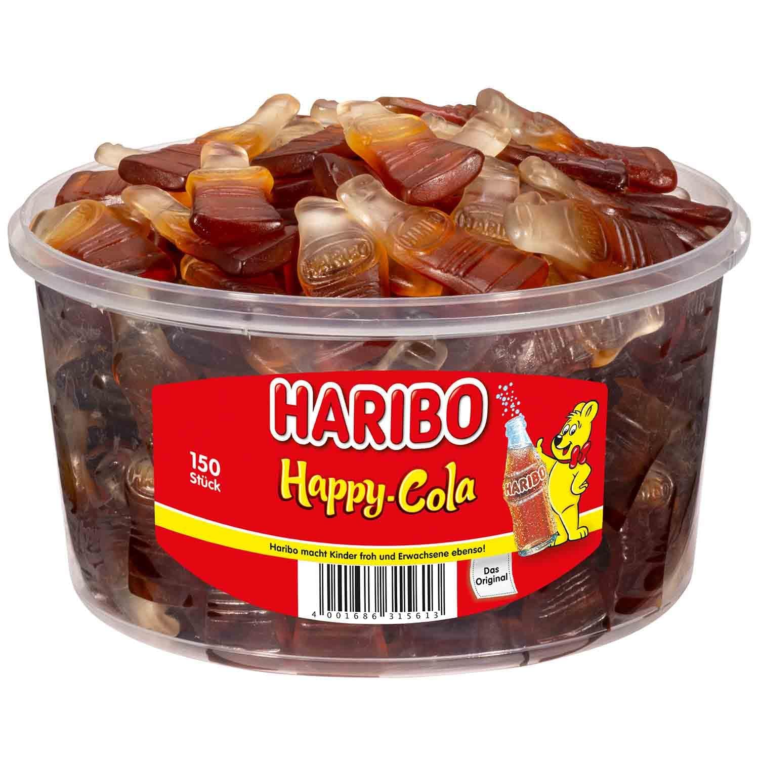 Haribo Happy Cola 1.2 kg boîte de bonbons sucrés 300 pièces