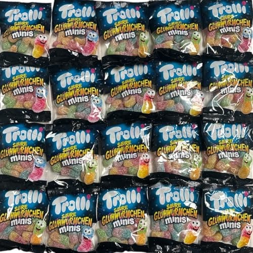 Trolli Halloween Gummies Acides, 20 Sachets Assortis Promos 400g pour Enfants et Partys