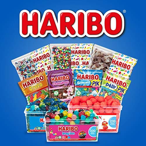 HARIBO Assortiment de Bonbons Gélifiés pour Adults en Vrac, 2kg - Happy Life