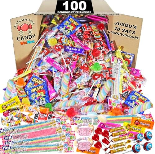 Bonbons WikiMark sans allergènes - Pourremplir sacs d'anniversaire et fêtes - Gluten-Free, Lait-Free