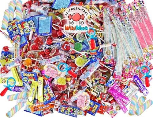 Mega Box 110 friandises remplies de pinata sans allergène - Parfait pour les enfants aux anniversaires et fêtes spéciale