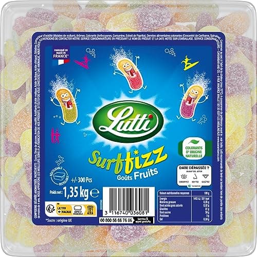 Fruits Lutti Surffizz +300 pièces pour enfants en bas âge en famille bied aux enfants