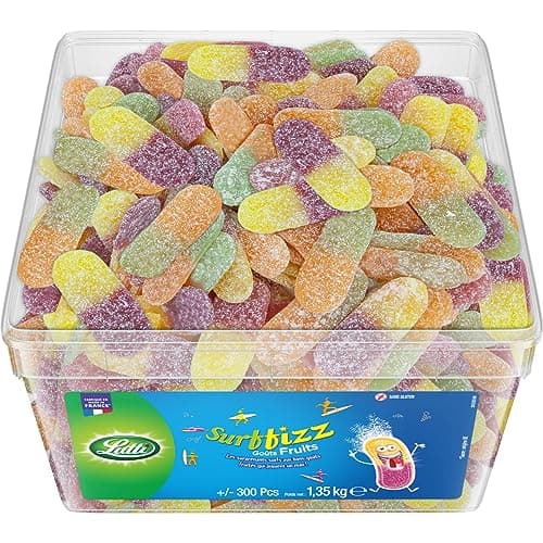 Fruits Lutti Surffizz +300 pièces pour enfants en bas âge en famille bied aux enfants