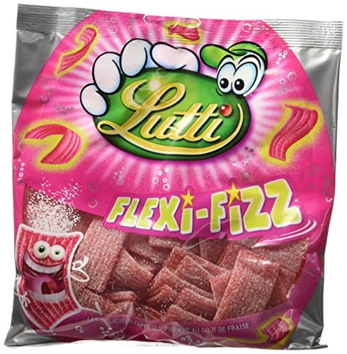 Lutti Flexi Fizz Fraise - Sac à Bulles sans Sucre, Réutilisables pour Popcorn & Biscuits, Lot de 6