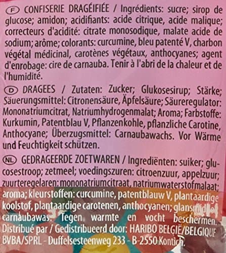 Haribo Dragibus 120 g - Chewing Gum Sans Sucres, Goût Pomme, Bonbon Enfants