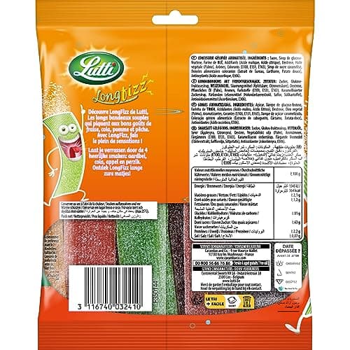 Lutti Long Fizz, Bain Énergisant pour Adultes en Réunion de Travail