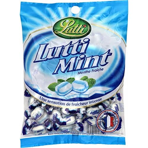 Luttmint Menthe Fraîche Originale 100g (Pack de 2) Sugar Free pour Enfants et Adultes - Gomme à Menthe Fraîche Naturelle