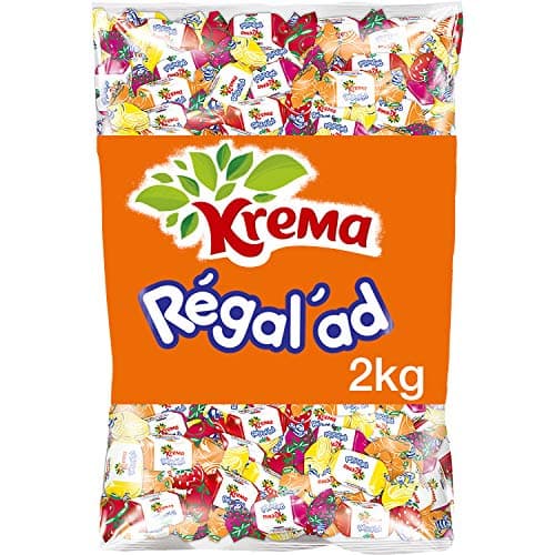 Régal'ad Crème Bonbons 2 Kg pour Enfants en Éducation Scolaire et à la maison Délicieuses et Riches en Goût