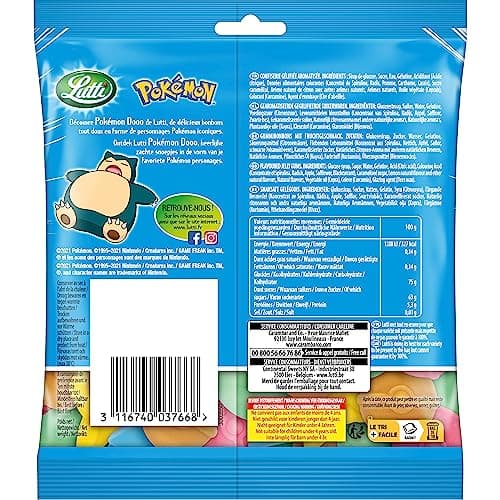 Lutti Pokémon Dooo 100 g pour enfants en milieu scolaire et familial