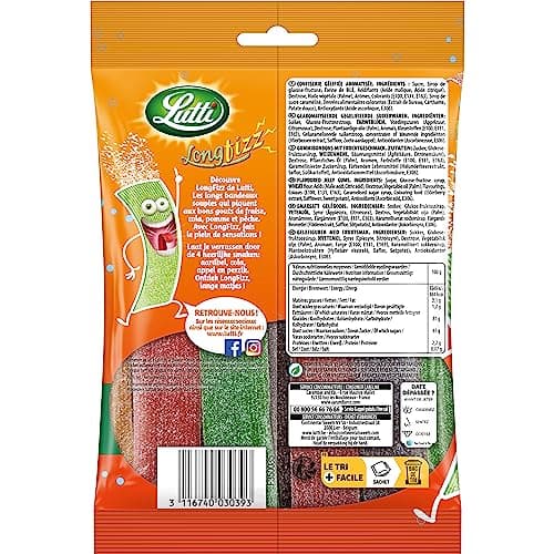 Lutti Long Fizz 200g - comprimés anti-douleur rapides pour usage quotidien, lot de 1igarette Lutti Long Fizz 200g (1 uni