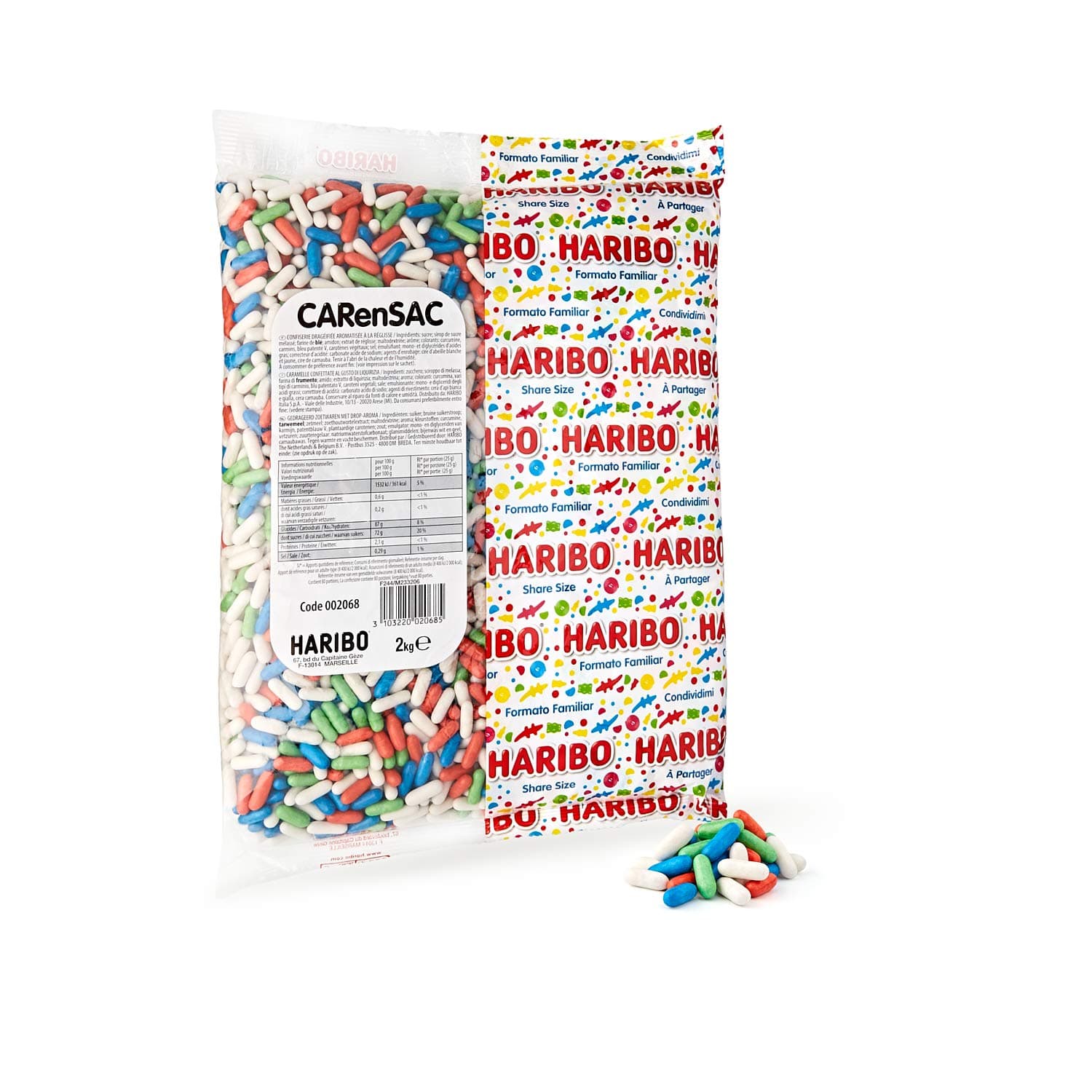 HARIBO - Gummies à la Réglisse | Gros Sélection Bonbons en Sachet Vrac 2 kg pour Enfants et Ados | Goûts Intenses et Pré