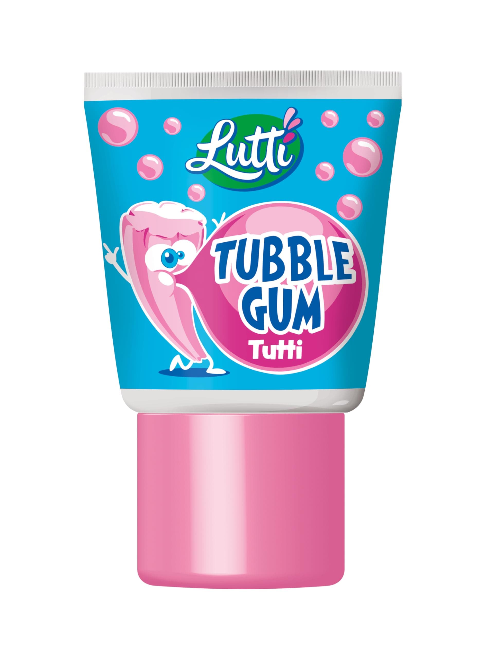 Lutti Tubble Gum Tutti Bleu Frais pour Enfants à l'Ecole